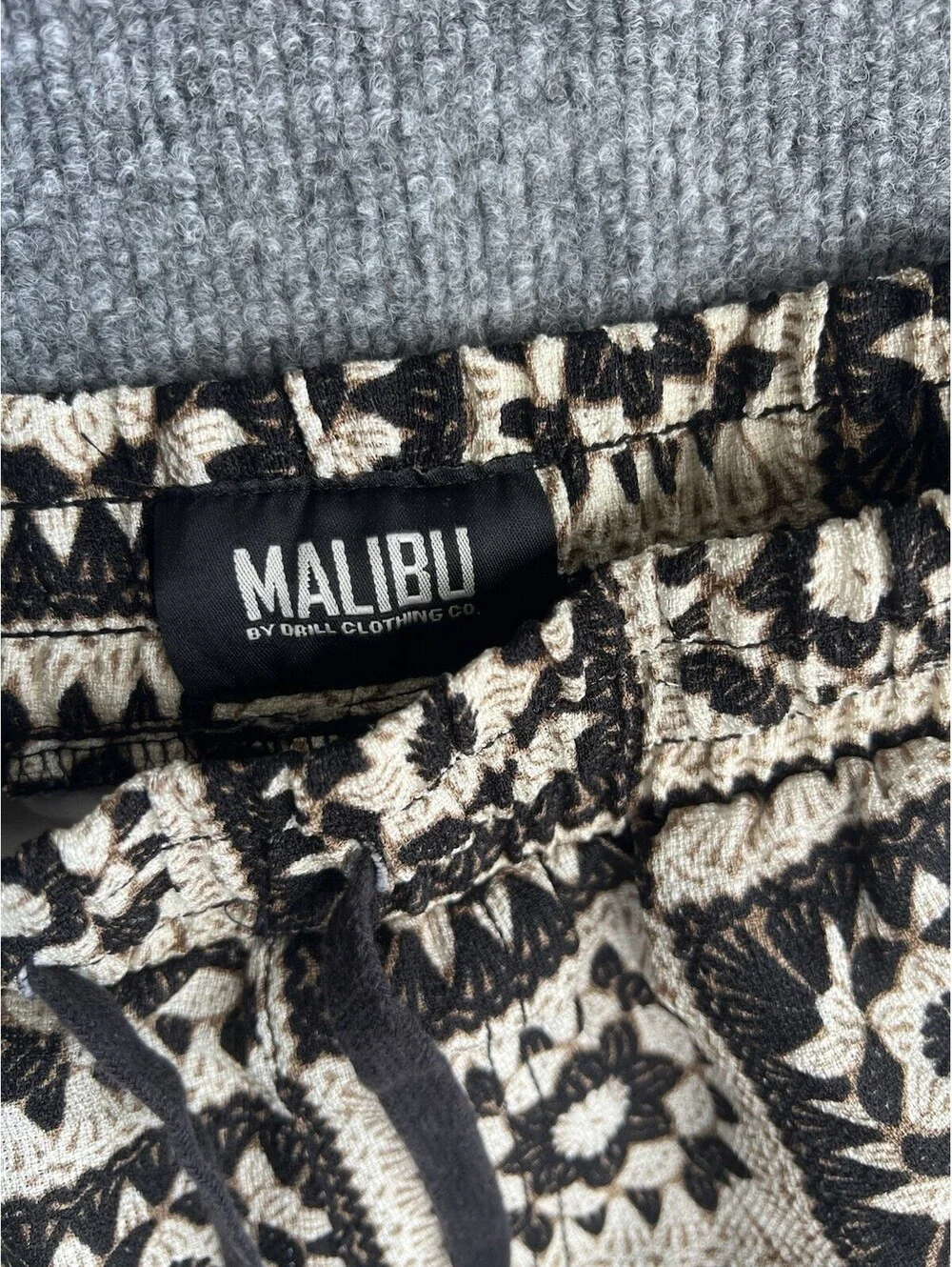 Malibu by Drill Clothing Co. Men’s Shorts Crochet Granny Square Print S/M